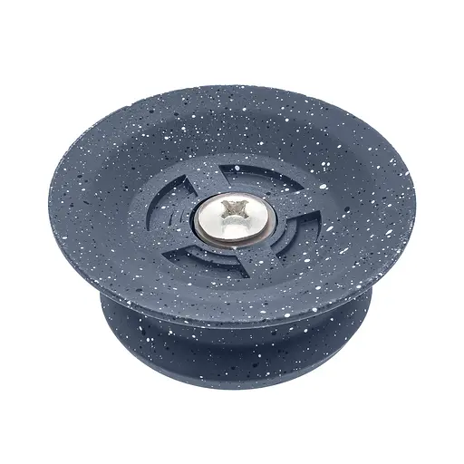 Ручка для кришки каструлі сковороди кругла керамічна, Мед Сірий 85610 - фото 3