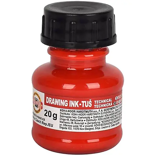 Тушь для черчения Koh-i-Noor 20 г красная (1417004)