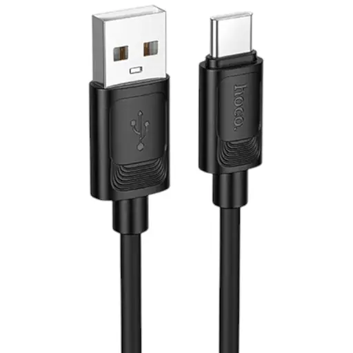 Кабель для заряджання Hoco X122 USB-A - Type-C силіконовий 1 м підтримка швидкої зарядки до 3 A Чорний - фото 2