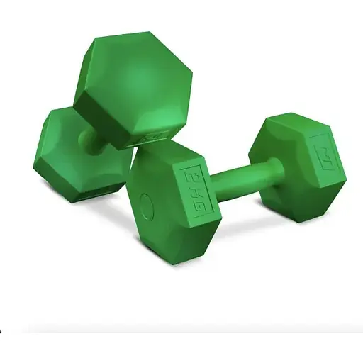Гантели для фитнеса композитные Hop-Sport HS-C020DS 2х2кг зеленый - фото 3