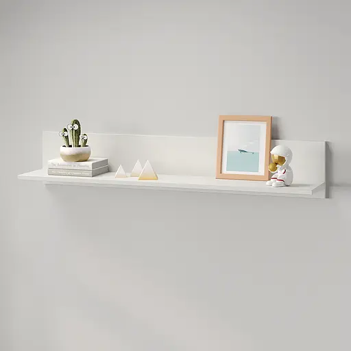 Полка открытая MebelStar Лилу 110x22x20 см Аляска белый (MBS-1305) - фото 2