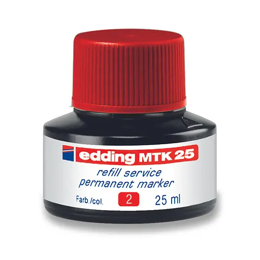 Чернила для заправки Edding Permanent e-MTK25 красные (e-MTK25/02)