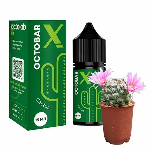 Набір компонентів для самозамісу сольової заправки Octobar X 30 мл Cactus Кактус Ананас, 0-65 мг (17893) - фото 2