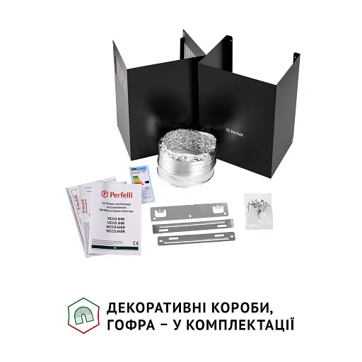 Вытяжка декоративная наклонная PERFELLI VICCO 6HM NERO - фото 9