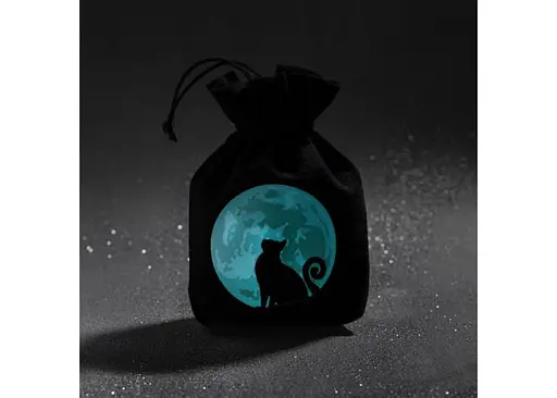 Мішечок для кубиків Q-Workshop CATS Dice Bag The Mooncat (BCAT201) - фото 3