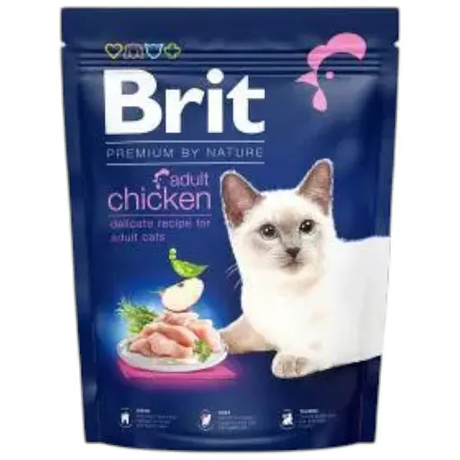 Сухий корм Brit Premium Cat by Nature Adult Chicken для кішок, з куркою, 300 г