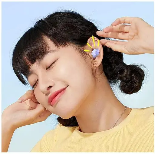 Навушники бездротові Baseus Bowie wm02+ NGTW280105 стереогарнітура в кейсі фіолетова - фото 8