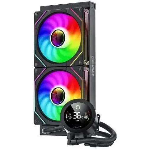Система рідинного охолодження GameMax IceBurg 240 Digital чорний - фото 1