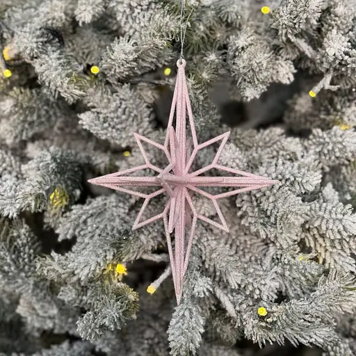 Елочная игрушка MIS LT Ромб большой 15х15х19 см розовый - фото 2