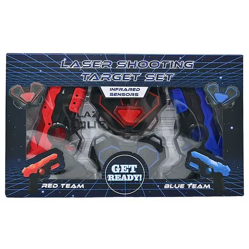 Лазерные пистолеты с светящимися мишенями 9803-6, звук, подсветка, в коробке (6969460410061) - фото 1