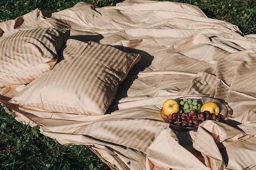 Комплект постельного белья сатин Champagne бежевый - двухспальный - фото 1