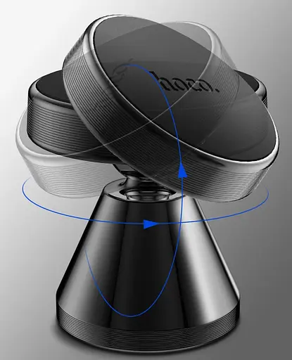 Тримач магнітний Hoco міні на панель metal CA46 чорний - фото 2