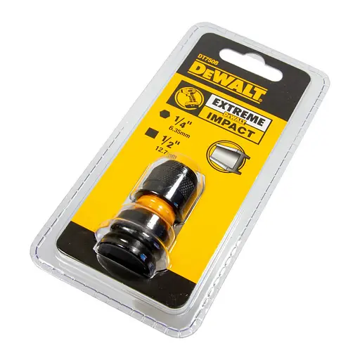 Переходник для ударных гайковертов DeWalt Extreme 1/2" на 1/4" (DT7508) - фото 3