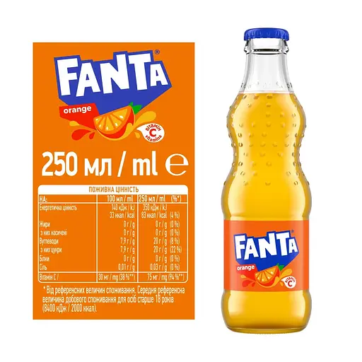 Напій соковмісний Fanta Orange 0.25 л (3377) - фото 2