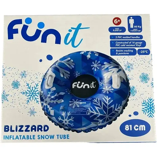 Надувной тюбинг Blizzard 81 см синий - фото 3