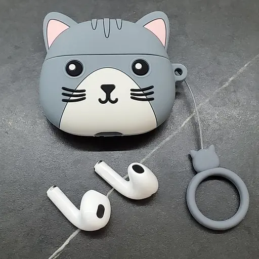 Навушники бездротові Hoco EW46 TWS, з мікрофоном та чохлом, сірий - фото 3