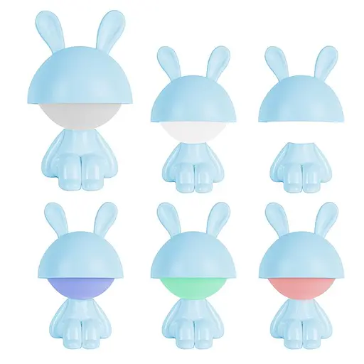 Світильник-нічник Kite LED з акумулятором Cute Bunny блакитний (K25-316-1-3) - фото 3