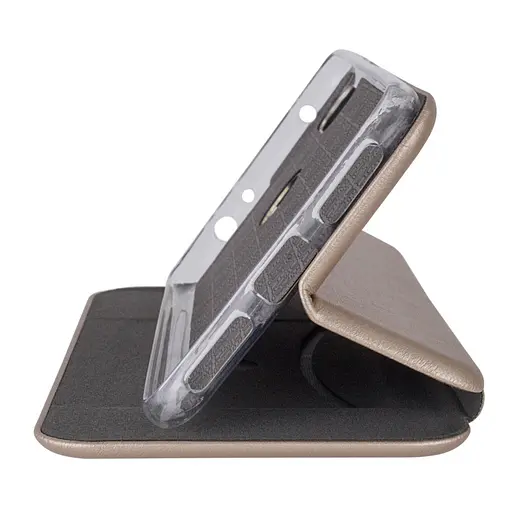 Шкіряний чохол-книжка Classy для Xiaomi Redmi Note 8T Золотий - фото 2