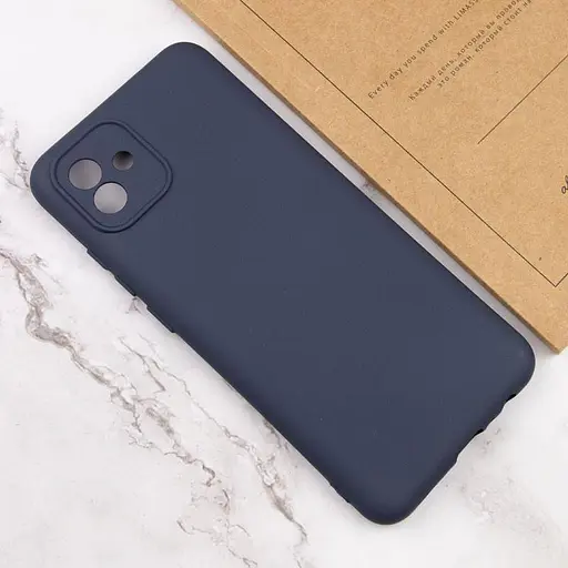 Чохол Getman TPU Liquid Silk Full Camera для Samsung Galaxy A05 Синій/Midnight Blue - фото 4