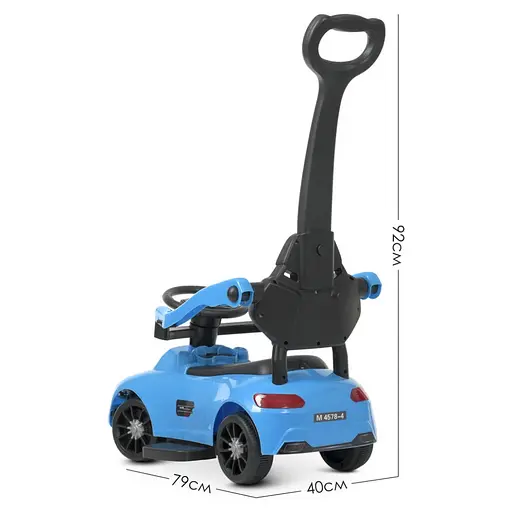 Каталка-толокар Bambi Racer M 4578-4 Синій музичний - фото 4