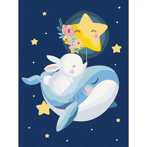 Картина по номерам Сон зайчика Brushme 30х40 см разноцветная 000277871