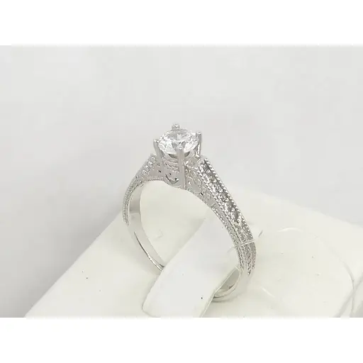 Срібне кільце Qvaliz з фіанітами. 901-00216 17,5 - фото 4