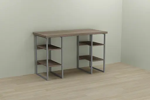 Комп'ютерний стіл Ferrum-decor Карен 75x140x70 сірий ДСП Дуб Сонома Труфель 32мм (FRD-102455)