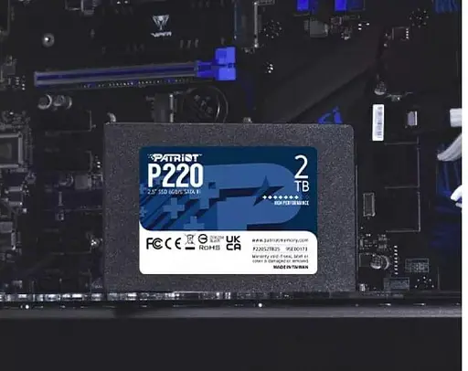 Диск накопитель SSD 2Tb PATRIOT P220 2.5" SATA3 (P220S2TB25) - фото 4