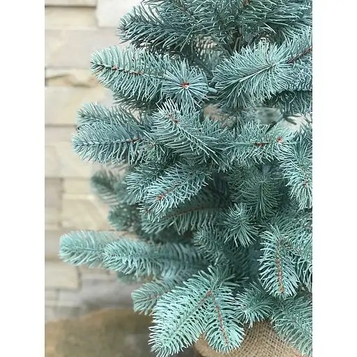 Ялинка Hvoya Premium лита в мішковині 70 см блакитна - фото 6