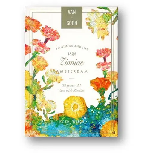 Карти гральні United States Playing Card Company Van Gogh Playing Cards - Zinnias Borderless - фото 1