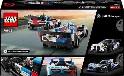 Уцінка. Конструктор LEGO Speed Champions Автомобілі для перегонів BMW M4 GT3 і BMW M Hybrid V8, 676 деталей (76922) - фото 9