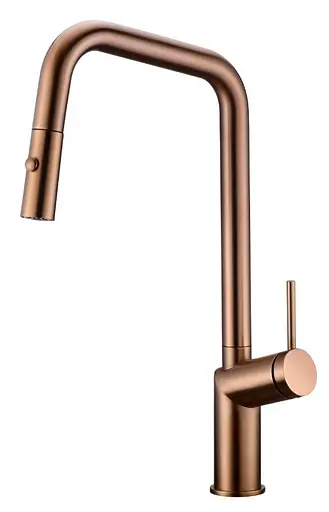 Змішувач для кухні Imex Bonn PVD матове рожеве золото GCE024/ORC Теплий захід - фото 1