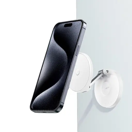 Тримач для телефону Baseus MagPro Magnetic Foldable Phone Mount (B10564101) White - фото 2