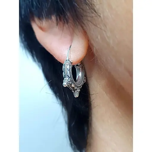 Срібна чоловіча моносережка Umax Козацька. 20519 - фото 2