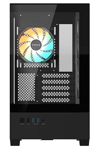 Корпус Gigabyte C201 Panoramic Tempered Glass без БЖ Black (GB-C201P) - фото 2