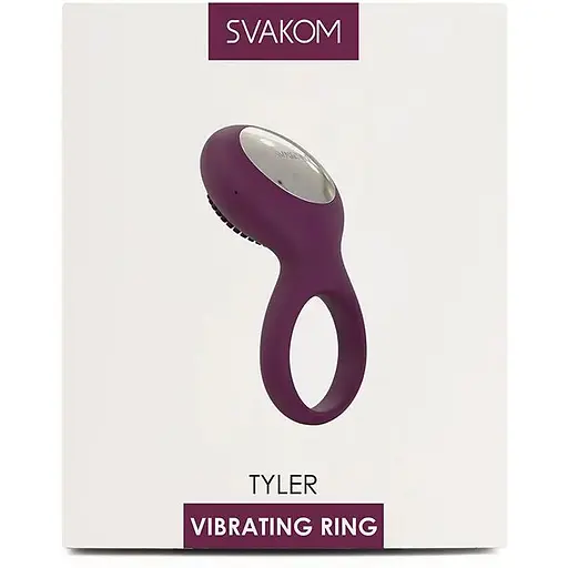 Эрекционное кольцо с вибрацией Svakom Tyler Violet - фото 7