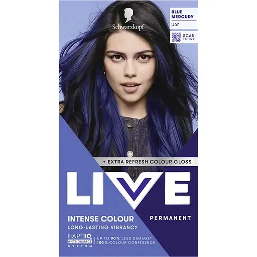 Фарба для волосся Schwarzkopf Live Urban Metallics U67 Blue Mercury 
