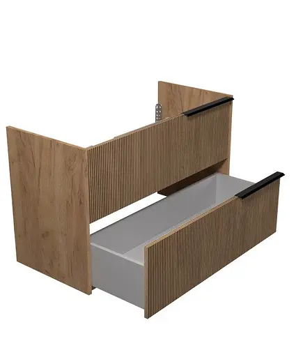 Тумба Мойдодир Grace 100-A під умивальник дуб підсмажений - фото 3