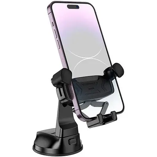 Держатель Hoco Gamble gravity linkage Car holder H67 center console 4.5-7" - фото 1