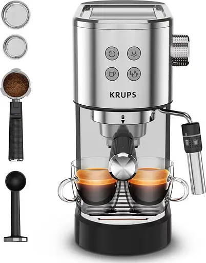 Рожковая кофеварка эспрессо Krups XP444C10 - фото 3