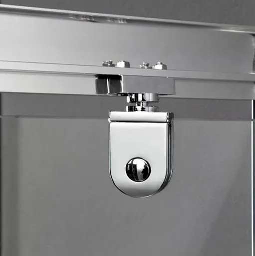 Душевые двери Dusel FA516 90x190, универсальные, прозрачный, хром - фото 4