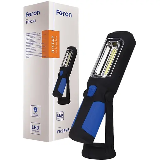 Ліхтарик на батарейках Feron 3+1W магніт TH2296 (01948)