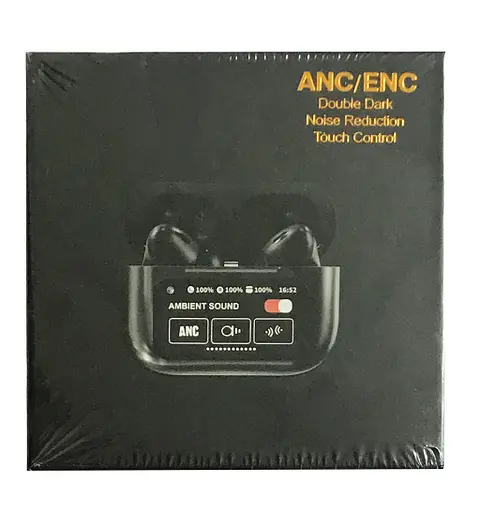 Наушники GRAND Блютуз AirPods A9 Pro Touch Screen ANC/ENC Черные - фото 2