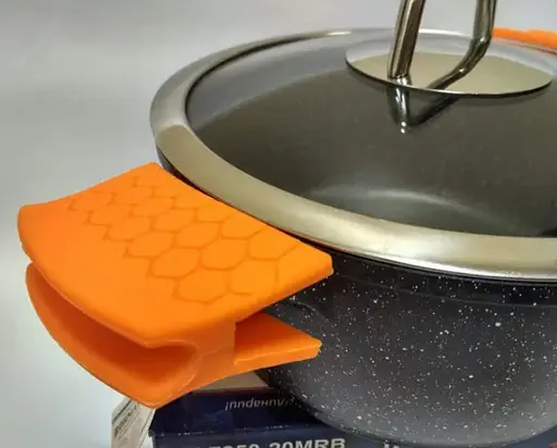 Каструля Bohmann BH 7350-26 MRB 5л з подвійним дном антипригарне мармур-граніт покриття з кришкою - фото 7