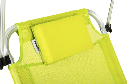 Шезлонг лежак Outtec Sun з дашком жовтий - фото 6