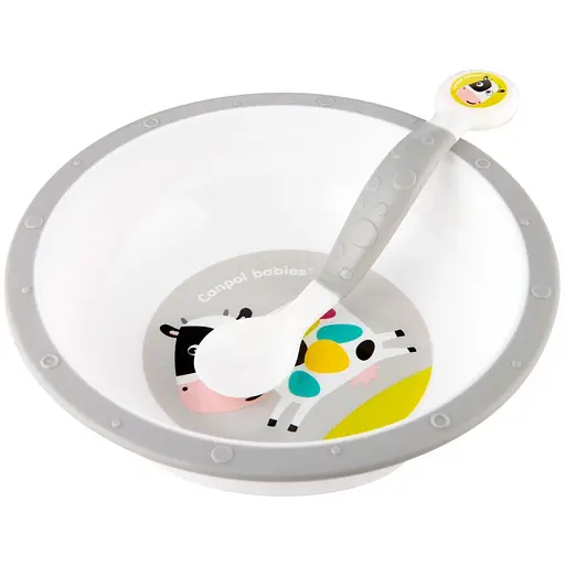 Ложка та виделка Canpol babies еластичні сірі (56/580) - фото 5