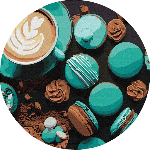 Набір для розпису по номерах Шоколадна насолода, d39 см, КНО-R1013