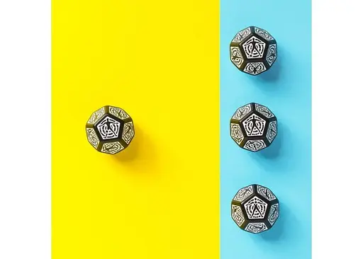 Кубик D12 Hit Location Black & white die (12HIT01) - фото 2