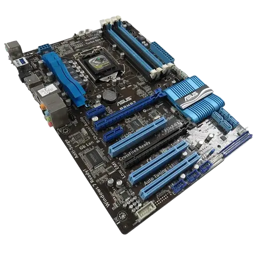 Материнская плата Asus P8H67 LGA 1155 (P8H67) Б/У - фото 1