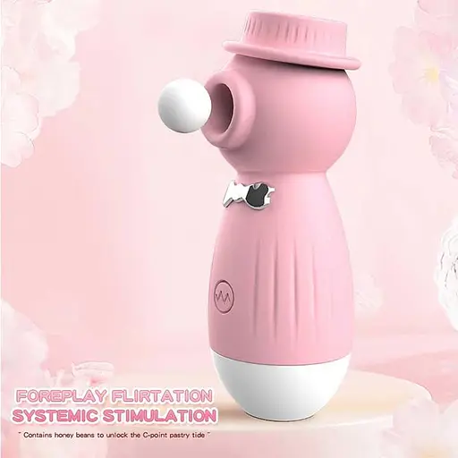 Кліторальний вакуумний вібратор в капелюшку Wo-sex Lilo USB - Рожевий - фото 3